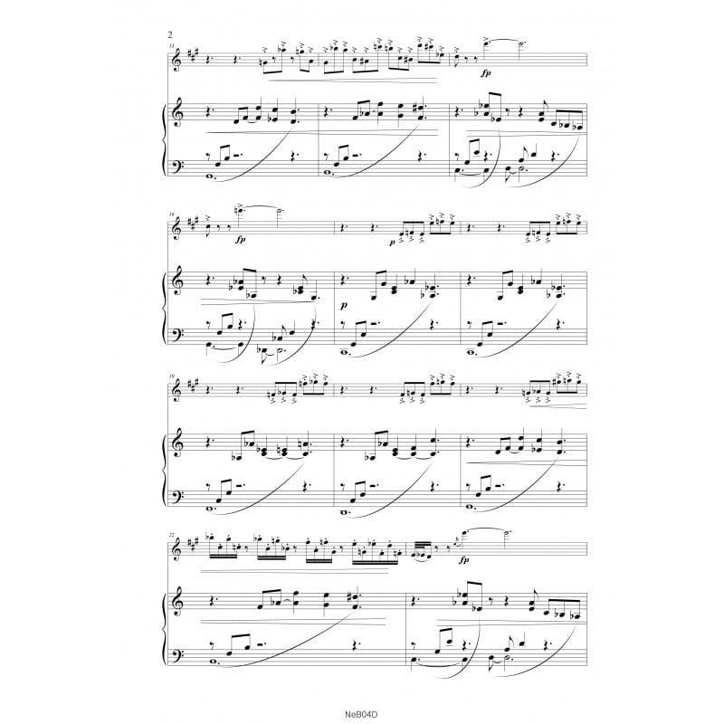 Caresse d'un hérisson - Yves Pignot - Partition - Saxophone
