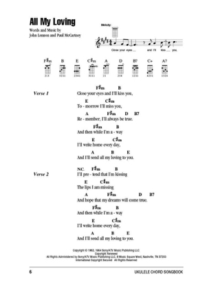 Ukulele chord songbook - The Beatles - Beatles The - Partition