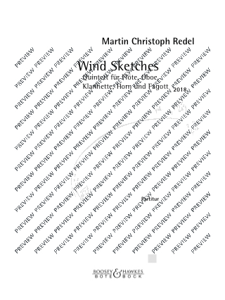 Wind Sketches - Conducteur - Martin Christoph Redel - Partition