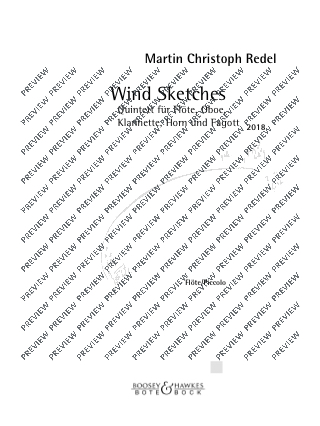 Wind Sketches op. 92 - Martin Christoph Redel - Partition - Quintettes