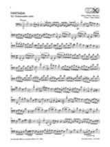 Fantasia - TELEMANN - Partition - Violoncelle